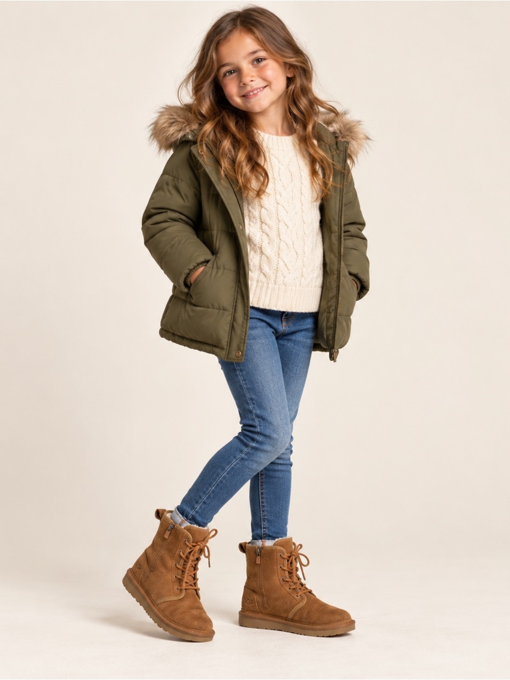 UGG Harkley Water Resistant Winter Chestnut Size 6